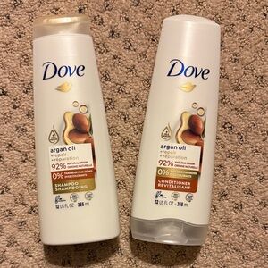 Dove Argan Oil Repair Shampoo and Conditioner Set  New
